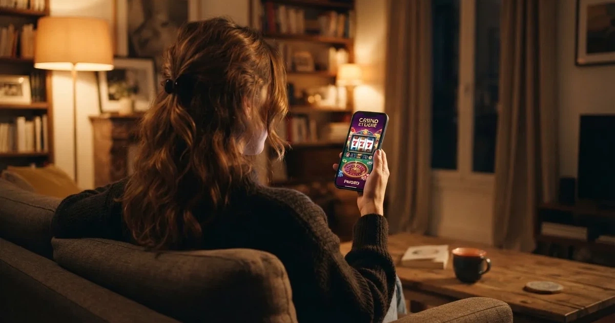 Joueur consultant un casino en ligne sur smartphone sans avoir encore transmis de document